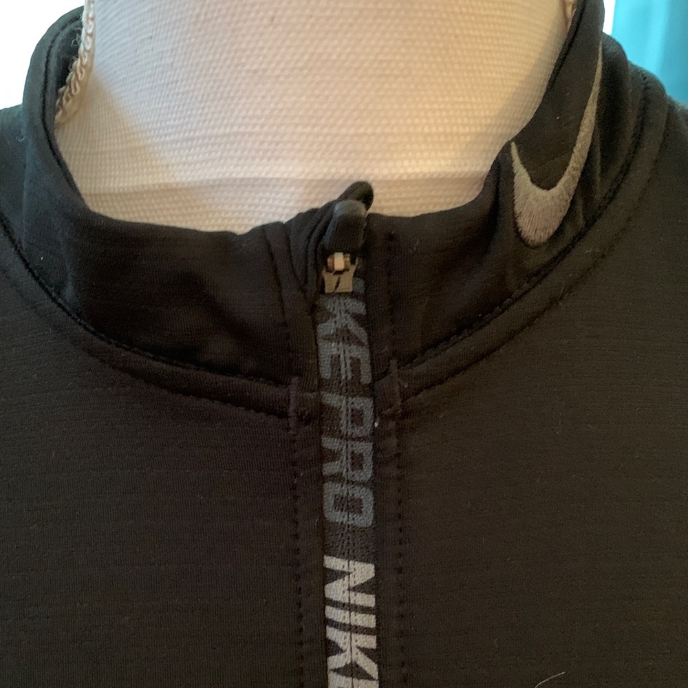 Nike Pro Hyperwarm Fitted Black Performance Top (… - image 5
